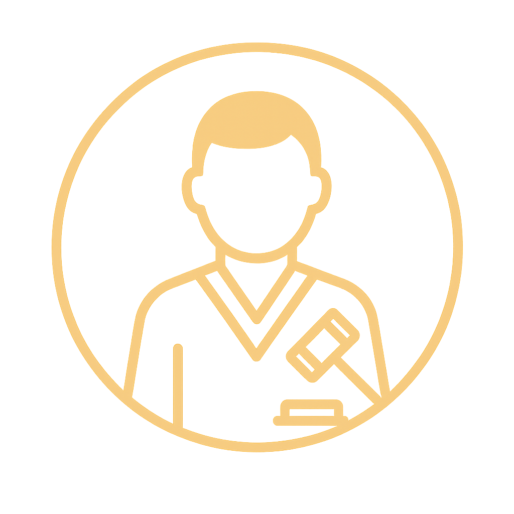 Ilustración abogado bufete